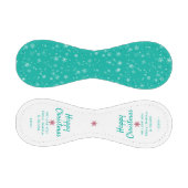 ハッピークリスマスグリーン雪片パターン 野球ボール (パネル)