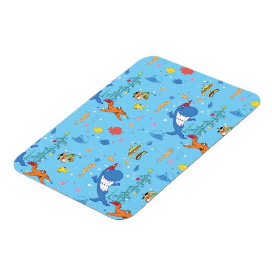 ハッピークリスマスサメ マグネット (左側)