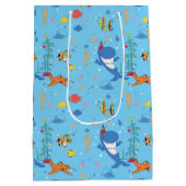 ハッピークリスマスサメ ミディアムペーパーバッグ (裏面)