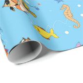 ハッピークリスマスサメ ラッピングペーパー (ロールコーナー)