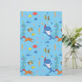 ハッピークリスマスサメ 便箋 (スタンド正面)