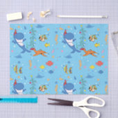 ハッピークリスマスサメ 薄葉紙 (クラフト)