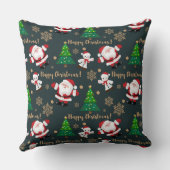 ハッピークリスマスサンタ クッション (裏面)