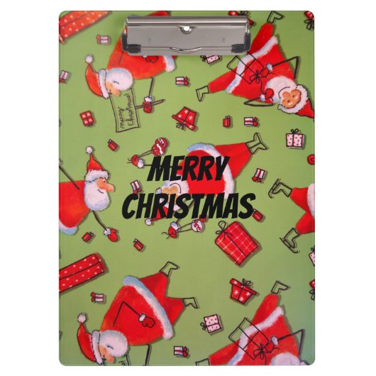 ハッピークリスマスサンタ クリップボード (正面)