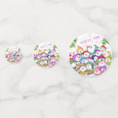 ハッピークリスマススノーマンパーティー紙吹雪 コンフェッティ (正面)