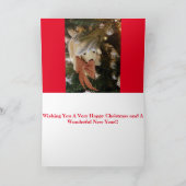 ハッピークリスマスソフトおもちゃ子犬 カード (内部)