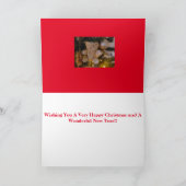 ハッピークリスマスソフトトイテディベア カード (内部)