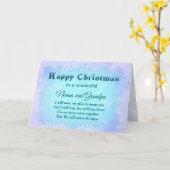 ハッピークリスマスソン&ナンナ&グランドパディスタンス カード (黄色い花)