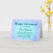 ハッピークリスマスソン&ナン&グランドディスタンス カード (黄色い花)