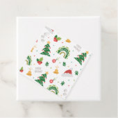 ハッピークリスマスツリーオーナメント装飾模様 フェイバータグ (インサイチュ)