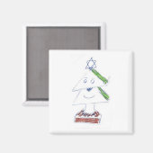 ハッピークリスマスツリー マグネット (正面/裏面)