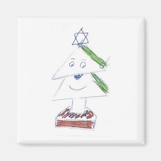 ハッピークリスマスツリー マグネット (正面)