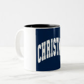 ハッピークリスマスツートーンコーヒーマグ ツートーンマグカップ (正面左)