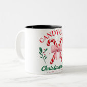 ハッピークリスマスツートーンコーヒーマグ ツートーンマグカップ (正面左)