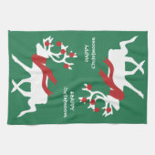 ハッピークリスマスディッシュタオル キッチンタオル (横)