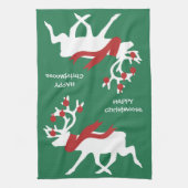 ハッピークリスマスディッシュタオル キッチンタオル (縦)