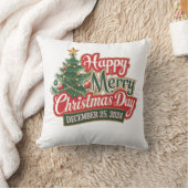 ハッピークリスマスデイ2024デザイン クッション (ブランケット)