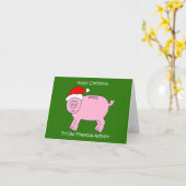 ハッピークリスマストゥーザ財務顧問 カード (黄色い花)