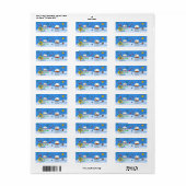 ハッピークリスマスナイトウクライナフォークアート ラベル (フルシート)