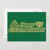 ハッピークリスマスハヌカクワンザ シーズンポストカード (正面/裏面)