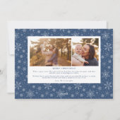 ハッピークリスマスハンドレタリングホリデーフォトカード シーズンカード (裏面)