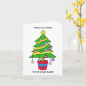 ハッピークリスマスビンゴバディ カード (黄色い花)