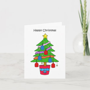 ハッピークリスマスピックボールの木 カード