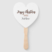 ハッピークリスマスピーチブラックイヤー名詳細holi ハンドファン (裏面)