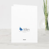 ハッピークリスマスファミリーカードソフトブルーバック シーズンカード (裏面)