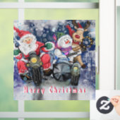 ハッピークリスマスフレンズおもしろいのウィンドウにしがみつく ウィンドウサイン (ホーム)