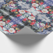 ハッピークリスマスフレンズおもしろいギフトラッピング紙 ラッピングペーパー (角)