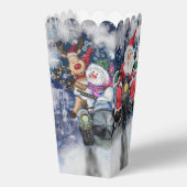 ハッピークリスマスフレンドリーおもしろいポップコーンボックス フェイバーボックス (正面)