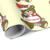 ハッピークリスマスベアー ラッピングペーパー (ロールコーナー)