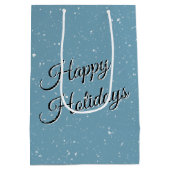 ハッピークリスマスペンギン踊り ミディアムペーパーバッグ (裏面)