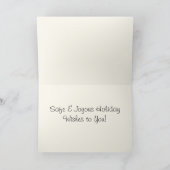 ハッピークリスマスホリデーズカード シーズンカード (内部)