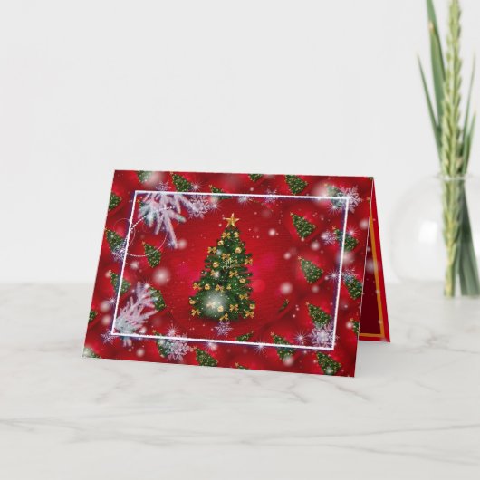 ハッピークリスマスホリデー最高のギフト カード (正面)