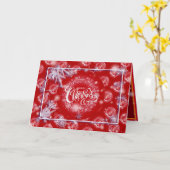 ハッピークリスマスホリデー最高のギフト カード (黄色い花)