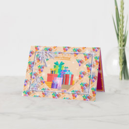 ハッピークリスマスホリデー最高のギフト カード