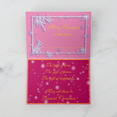 ハッピークリスマスホリデー最高のギフト カード (内部)