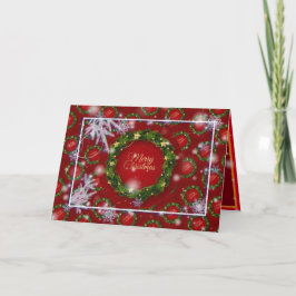 ハッピークリスマスホリデー最高のギフト カード