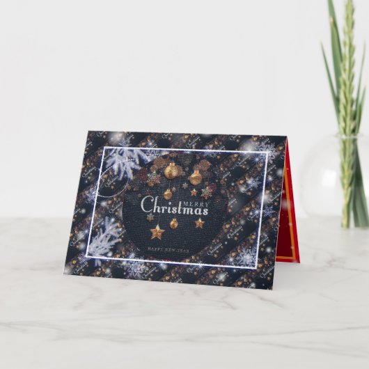 ハッピークリスマスホリデー最高のギフト カード (正面)