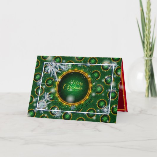 ハッピークリスマスホリデー最高のギフト カード (正面)