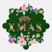 ハッピークリスマスホリデー オーナメントカード (正面)