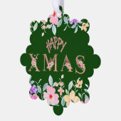 ハッピークリスマスホリデー オーナメントカード (左)