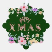 ハッピークリスマスホリデー オーナメントカード (裏面)