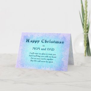 ハッピークリスマスマム&パパ距離挨拶 カード
