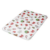 ハッピークリスマスメリークリスマスセーターフェスティバルホリデー バスマット (アングル)