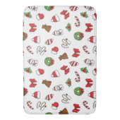 ハッピークリスマスメリークリスマスセーターフェスティバルホリデー バスマット (正面縦)