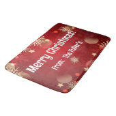 ハッピークリスマスメリークリスマスセーターフェスティバルホリデー バスマット (アングル)