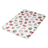 ハッピークリスマスメリークリスマスセーターフェスティバルホリデー バスマット (アングル)